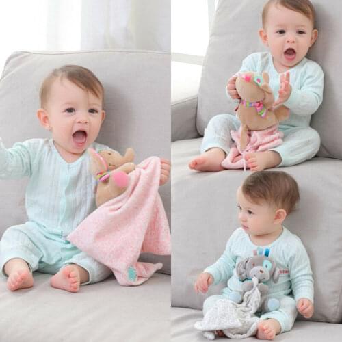 Baby Plush Comforter Toy Security Blanket Infant Toy Soothing Towel Toddler Care