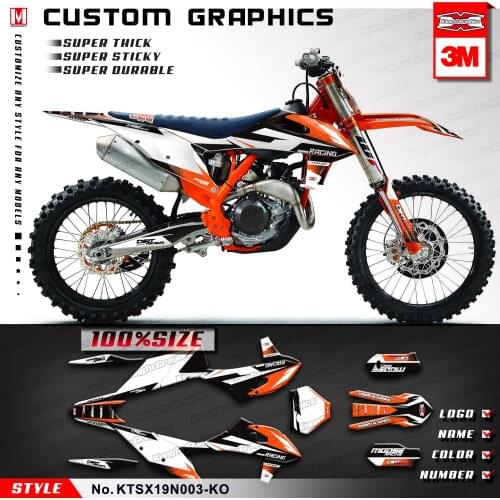 KUNGFU GRAPHICS Motocross Racing Stickers Set Custom Decal Kit for 125 150 250 350 450 SX SXF SX-F XC XCF XC-F 2019 2020 2021