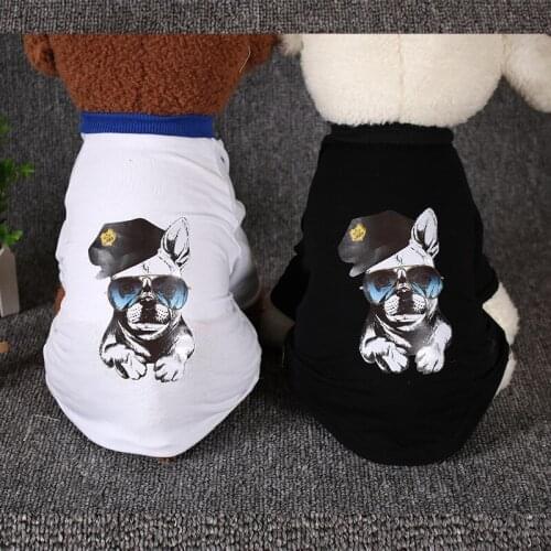 Dog summer clothes pet vest Puppy Cute Printed Cotton shirts pets Sweatshirt Clothes for Small Dogs chihuahua pug Costume