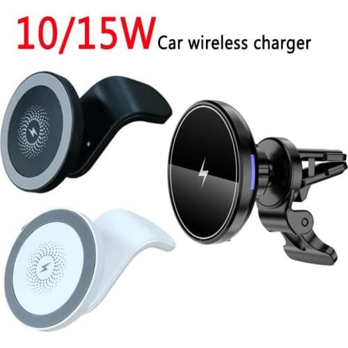 Magnetic Wireless Car Charger Mount Stand for iPhone 12 Mini 12 Pro Max For Magsafe 15W Fast Wireless Charger Car Phone Holder