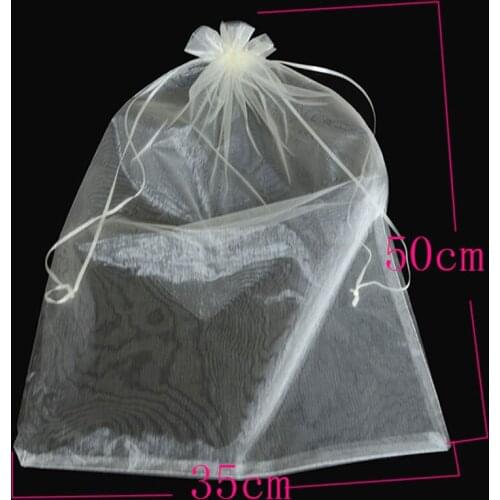 200pcs/bag 30x40cm 35x50cm Organza Bags Red Aquamarine Jonquil 3colors,Gift Bags & Pouches