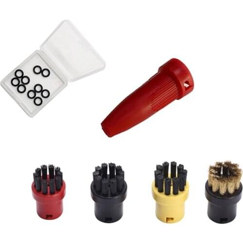 Nozzle Round Brush Steam Cleaning Kit for Karcher SC1 SC2 SC3 SC4 SC5 SC7 Replacement Spare Part