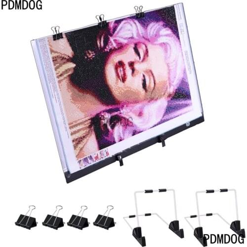 PDMDOG Square Diamond Painting Accessories a3 Led Light Pad Board for Diamond Art Painting Tools A3/A4/A5 Led Lamp USB Powered