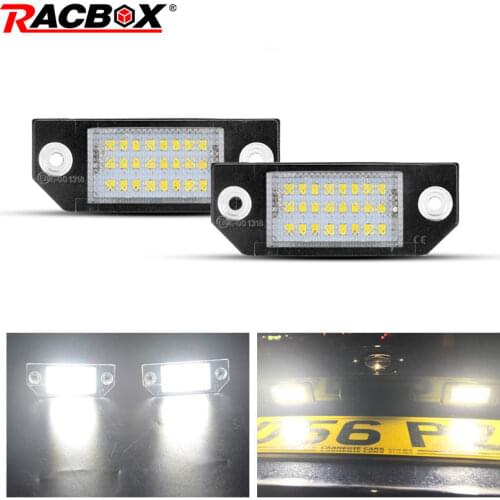 Car LED License Number Plate Light Lamp for Ford Focus 2 C-Max MK2 03-08 White Light 12V 24V Car Retrofit Styling