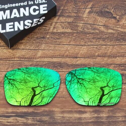 ToughAsNails Resist Seawater Corrosion Polarized Replacement Lenses for Oakley Sliver XL Sunglasses Green Mirrored