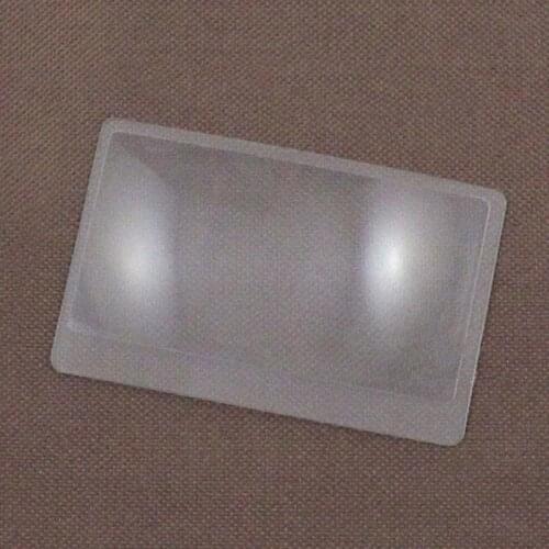 PPYY NEW -3 X Magnifier Magnification Magnifying Fresnel Pocket Credit Card Size Transparent magnifying glass