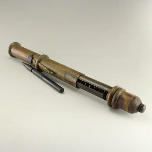 Christmas antique Pure copper tool / creed sleeve arrow can eject art