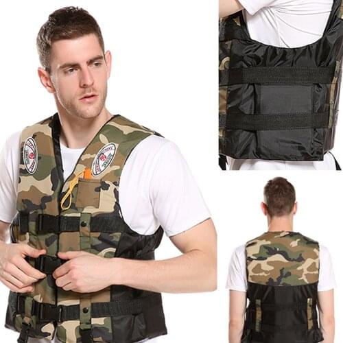 Professional Adjustable Rafting Adult Life Jacket Vest Outdoor Swimming Drifting Surfing Boating Safety Survival Buoyancy Suit