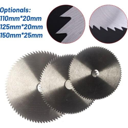 20/25mm Bore Diameter Steel Circular Saw Blade 110/125/150 For Craftsmen For Angle Grinder Utting Wood Plastic Other Light Metal