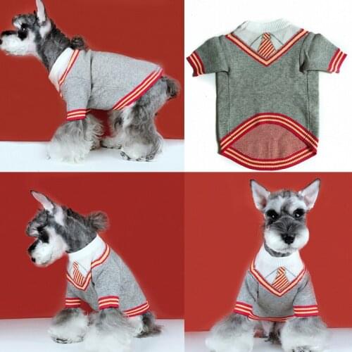 Dog Sweater Winter Pet Coat Outfit Knit Apparel Poodle Bichon Schnauzer Pug Clothing French Bulldog Clothes Frenchie Dog Costume