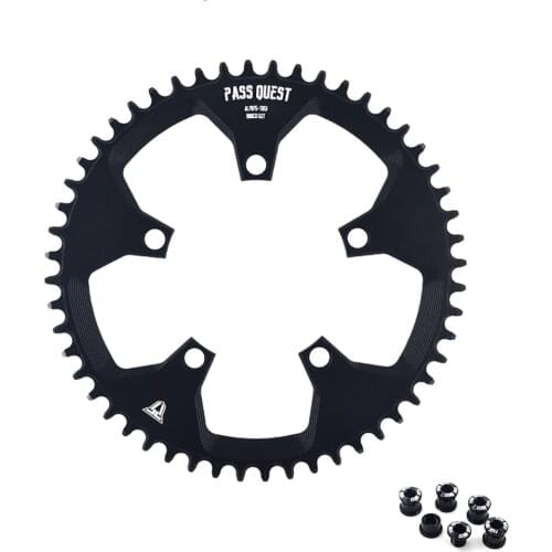 PASS QUEST 110BCD Road Bike Chainring Round Narrow Wide Chainrings Oval 5 Paw Bicycle Chain Wheel 36T 58T for SRAM 3550 APEX RED