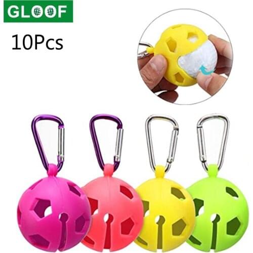 10Pcs Golf Ball Holder Golf Ball Silicone Clip Holder Golf Ball Storage Waist Holder Easy Access for Attaching to Golf Bag