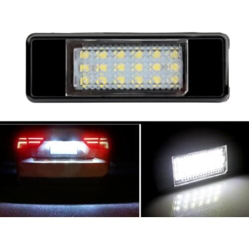 2pcs 18 LED License Plate Light Lamp For Peugeot 207 307 308 Citroen Berlingo 2004-2009 C3 C4 C5 C6 5D
