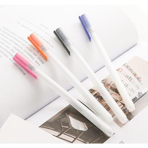 3pcs 1593 simple gel pen small fresh cute refill black 0.5 pen pen carbon pen wholesale