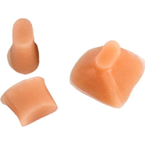 3 Pieces Rubber Flute Trill Key Bumper Cork Brown Instrument