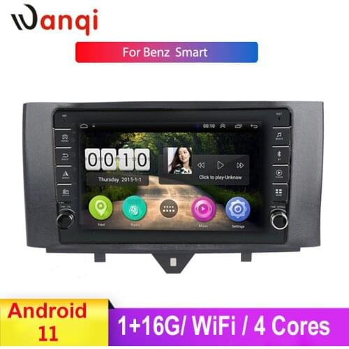 9 Inch Car Multimedia Player For Benz Smart Fortwo 2011-2015 Android 9.0 Car Navigation GPS Accessories Knob Car Radio NO DVD