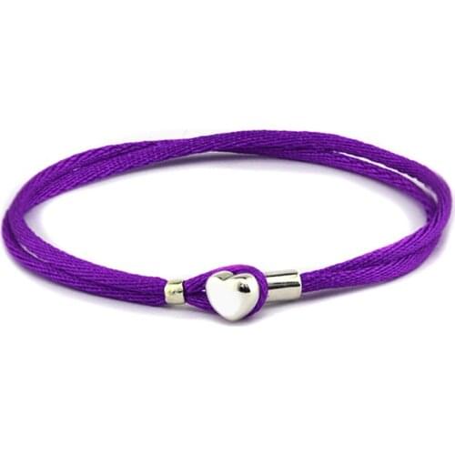 CKK Bracelet Sterling-Silver-Jewelry P Fabric Cord Bracelets for Women Jewelry Pulseira Masculina Feminina Silver 925