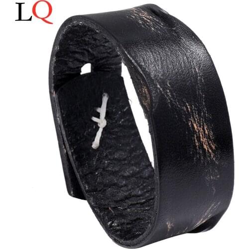 Gift for Man Hand Strap Leather Bracelets Fashion Mens Bracelet for Men Accessories Friends Presents Wholesale Couple Bracelet