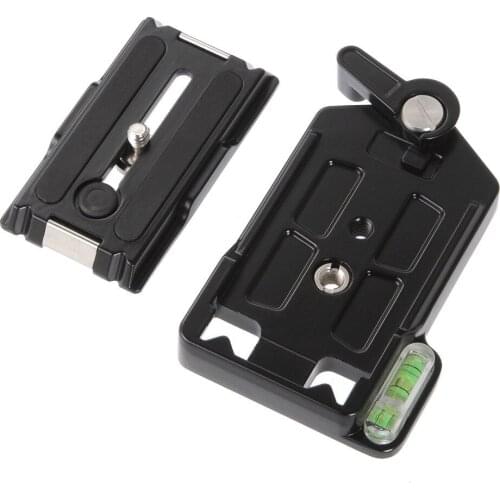 QRA-635L Quick Release Clamp Adapter+Sliding Mount Plate 1/4" for Tripod Camera
