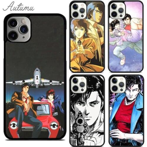 City Hunter Comic Phone Case for iPhone 11 12 Pro Max mini X XR XS SE 2020 5 6S 7 8 Plus Samsung Galaxy S8 S9 S10 Cover shell