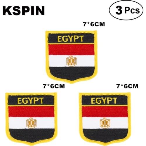 Egypt Shiled Shape flag patches national flag patches for Cothing DIY Decoration