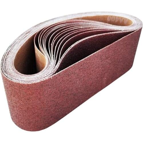 3X21 Inches(75X533mm) Aluminum Oxide Sanding Belt 15 Pack Sanding Belts ( 80 120 180 240 400 Grits) for Belt Sander
