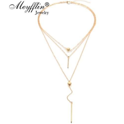 Meyfflin Silver Chokers