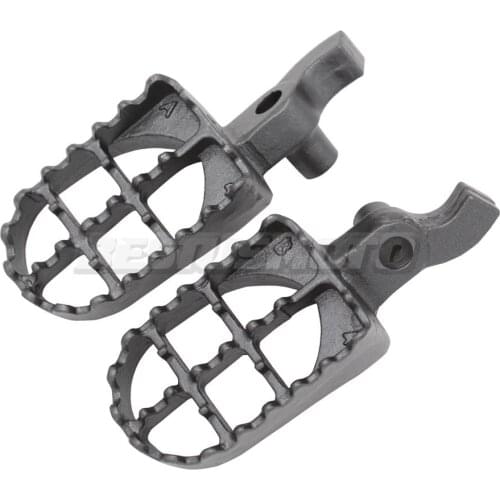Motorcycle Motocross Cast Iron Footpegs Footrest Foot Pegs For CR125 CR250 CR125R CR250R CR 125R 250R 2000-2001
