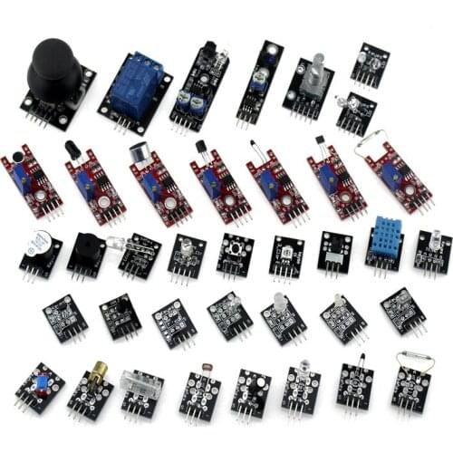 2017 New 37 IN 1 SENSOR KITS FOR ARDUINO HIGH-QUALITY FREE SHIPPING Works with Official for Arduino Boards