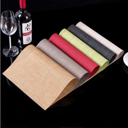 Coasters for Table placemat Rectangle PVC 30x45cm For hot pot Drink holder Heat Resistant pad mad Drying mats Individual Coaster