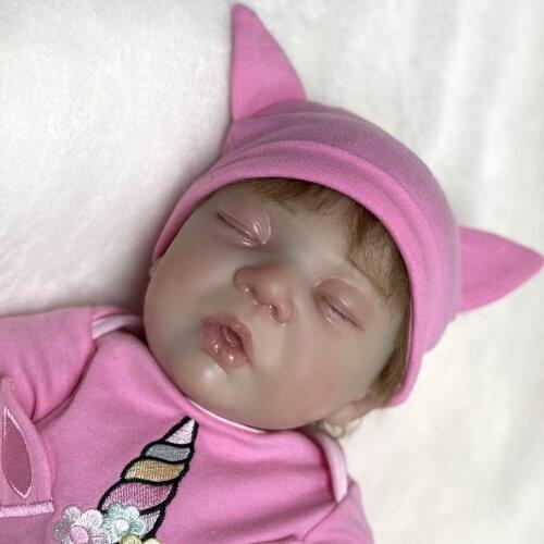 Adolly 20 Inch Realistic Reborn Baby Doll Soft Weighted Simulation Silicone Vinyl Newborn Lifelike Boy Girl Toy 20c0014c