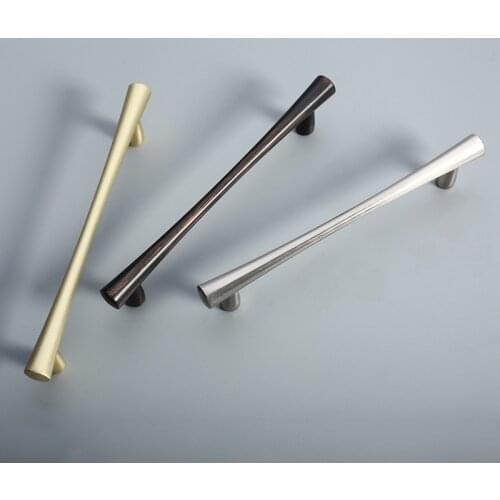 Handles for Furniture Cabinet Handle 128 Hole Distance Zinc Alloy Wardrobe Handle European and American Cabinet Door glass knobs