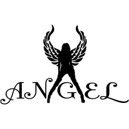 Dawasaru Sexy Angel Decals Girl Wings Waterproof Car Stickers Laptop Suitcase Guitar Auto Motorcycle Accessories PVC,18cm*11cm