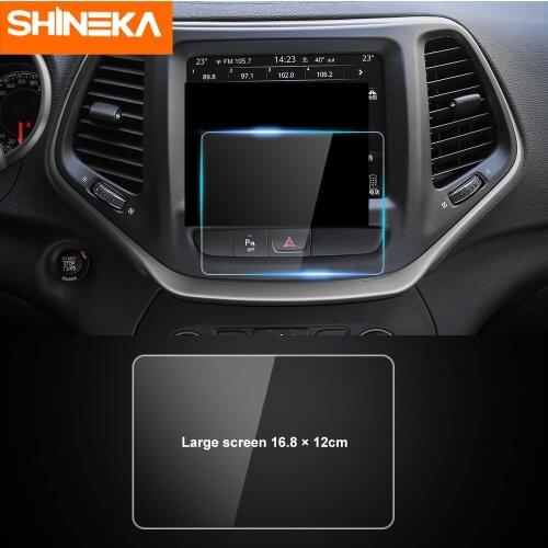 SHINEKA Interior Mouldings For Jeep Renegade Car Navigation GPS Screen Protection Nano Film For Jeep Renegade 2018+ Accessories