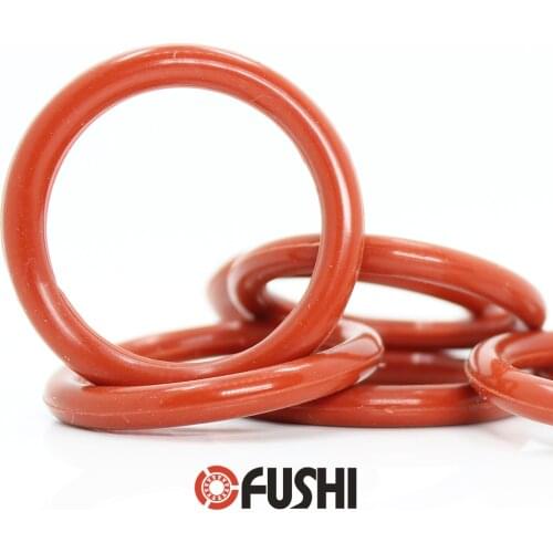 CS4mm Silicone O RING OD 35/36/37/38/39/40/41/42/43/44/45*4 mm 50PCS O-Ring VMQ Gasket seal Thickness 4mm ORing White Red Rubber