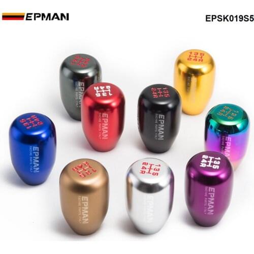 EPMAN Sport Universal Colorful Aluminum Shift Knob Racing Gear Knob for Most Cars Shifter Konbs EPSK019S5