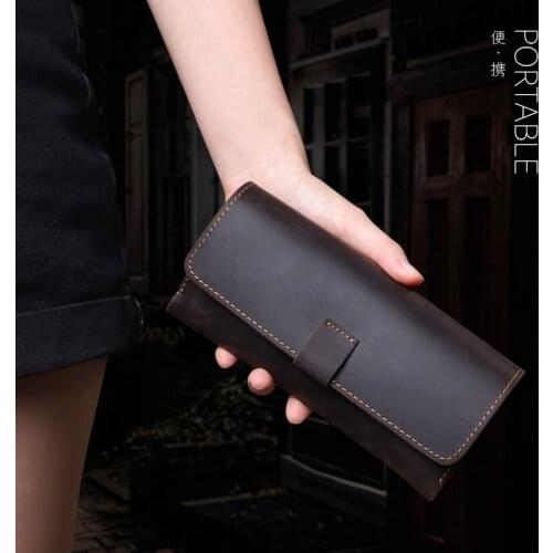 Vintage Cow Leather Glasses Box Handmade Sunglasses Holder Eyeglasses Organizer Bag Genuine Leather Eye Glasses Case Cover