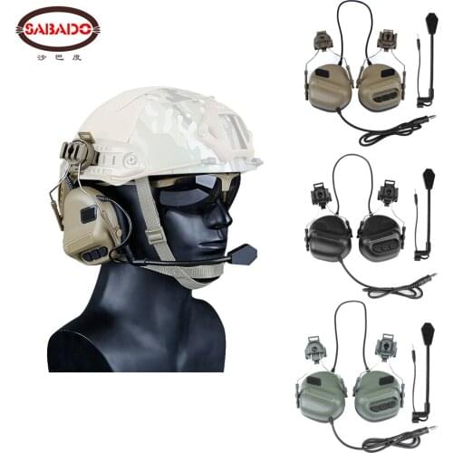 High Quality Army Headsets Military Helmet Airsoft Excloud Tactical Hunting Shooting Outdoor CS Wargame Headphones