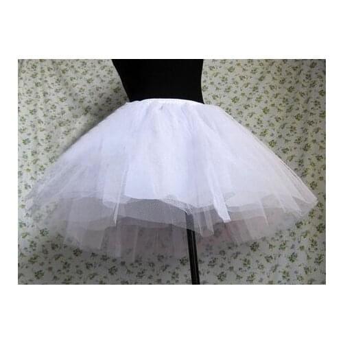 Violent Gothic Baroque Rococo Lolita Bottom Skirt Black/White Petticoat Princess Tutu Organza Crinoline Petticoats