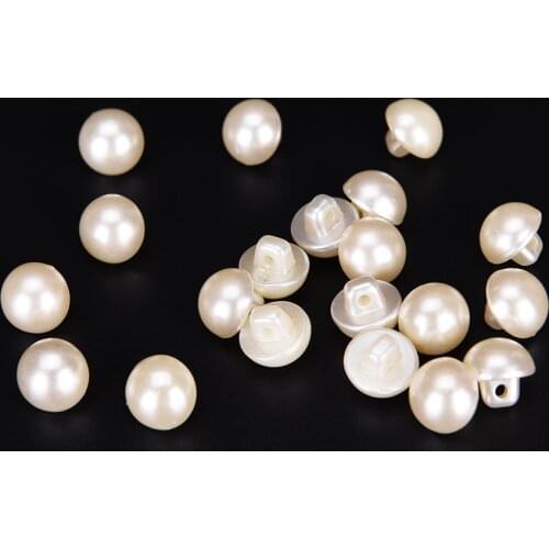 20PCS 9/10/11.5/12.5/15mm DIY Pearl White Resin Buttons Coat Boots Sewing Clothes Button Scrapbooking Garment Apparel