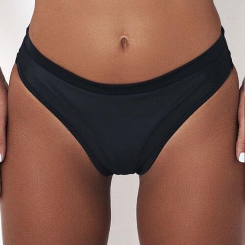 Sexy Women Summer Hot Sale Bottoms Beachwear Swimsuit G-string Low Waist Solid Swimwear Briefs Panties Thongs Underwear Knickers
