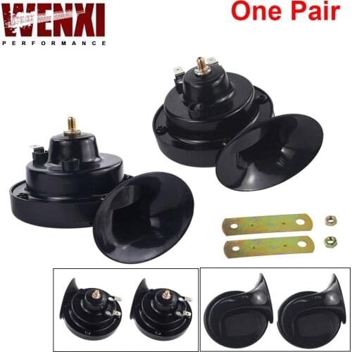 1 Pair 12v 110dB 510Hz Auto Truck Dual Snail Horn High low Car Motor Vehicle For Ford Focus 98-12 WX-LB01