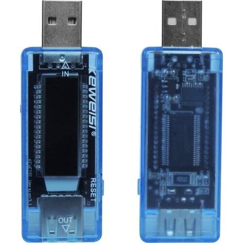 1 Pcs USB Tester Current Voltage Charger Capacity Tester Volt Current Voltage Meter Time Display Mobile Power Detector