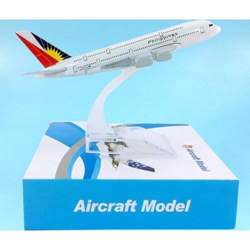 14CM Philippine Airplanes 1:400 Airbus A380-800 Model Toys W Base Alloy Aircraft Plane Airliner Display Collection Gift Souvenir