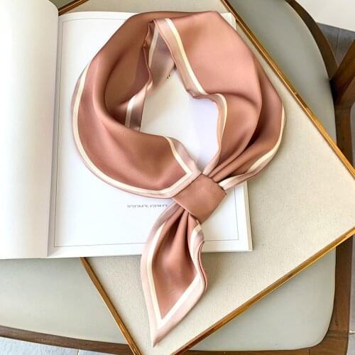 2020 New Luxury Brand Silk Scarf Small Women Shawls And Wraps Fashion Print Office Small Hair Neck Hijabs Foulard Scarves