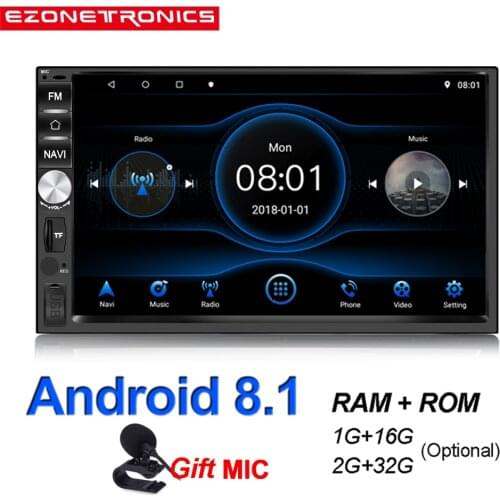 2Din Android 8.1 Quad Core DDR2G-32G Car radio Multimedia Video Player Mirror Link Universal Wifi Bluetooth auto Stereo GPS RDS