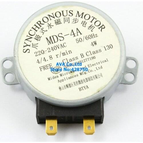 5 Pieces MDS-4A Microwave Turn Table Synchronous Motor 220-240V 4/4.8R/Min 4W