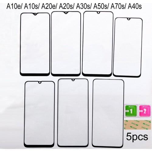 5pcs Panel Glass For Samsung Galaxy A50s/A30s/A70s/A40s/A10e/A10s/A20e/A20s Front Glass (No touch Screen) Outer Glass Panel