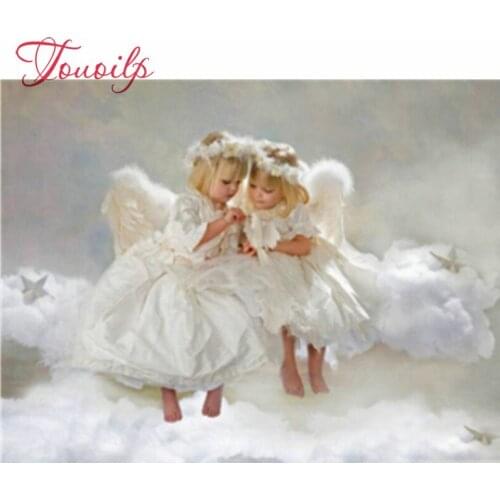 Diamond Two angels DIY Diamond Painting Full Round Diamond Embroidery Home Decoration Pattern Kits gift
