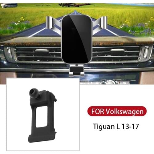 Car Mobile Phone Holder Cell In Dashboard Installation For Volkswagen Tiguan L 13 14 15 16 17 GPS Support Accessories Interior